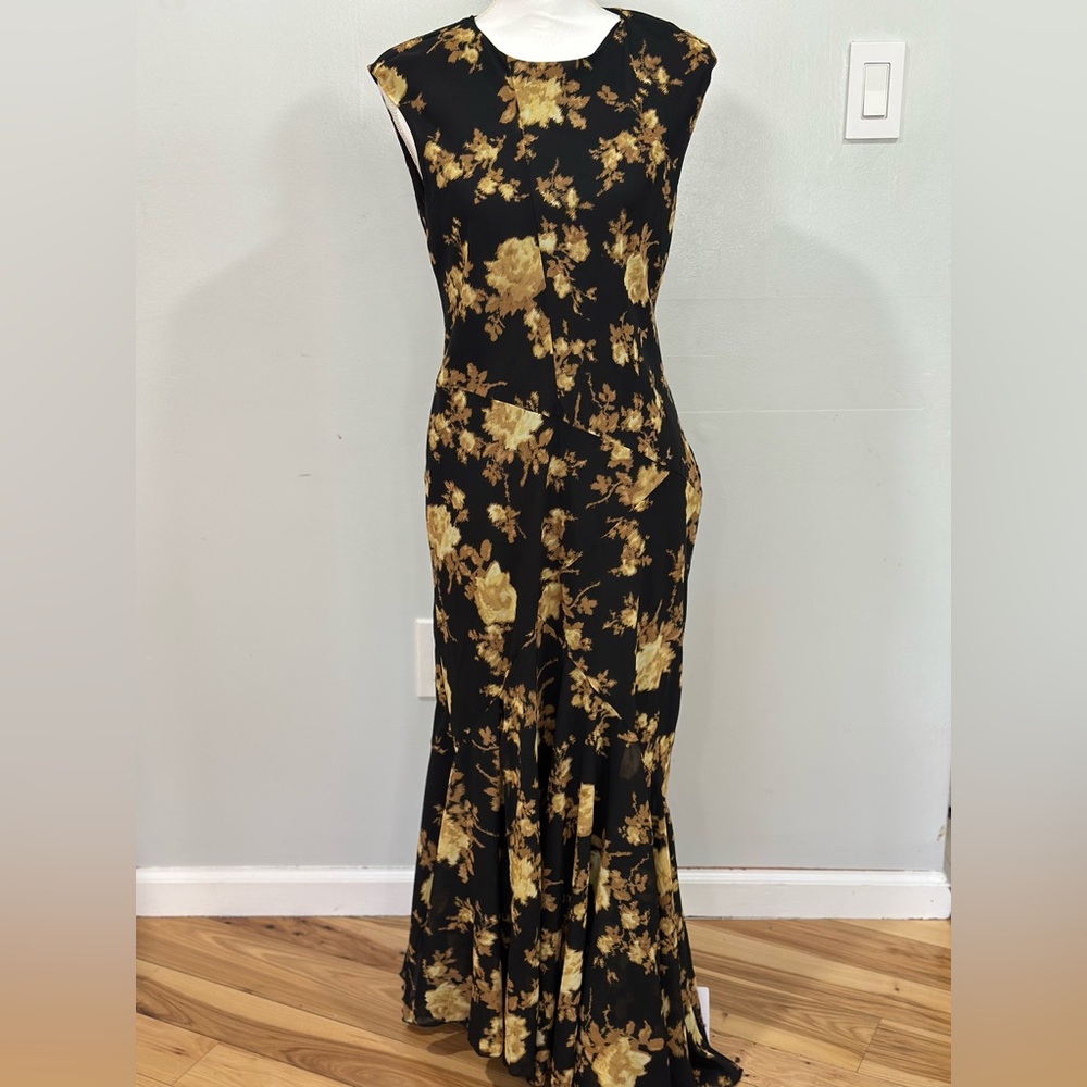 NWT Topshop Floral Godet Hem Dress